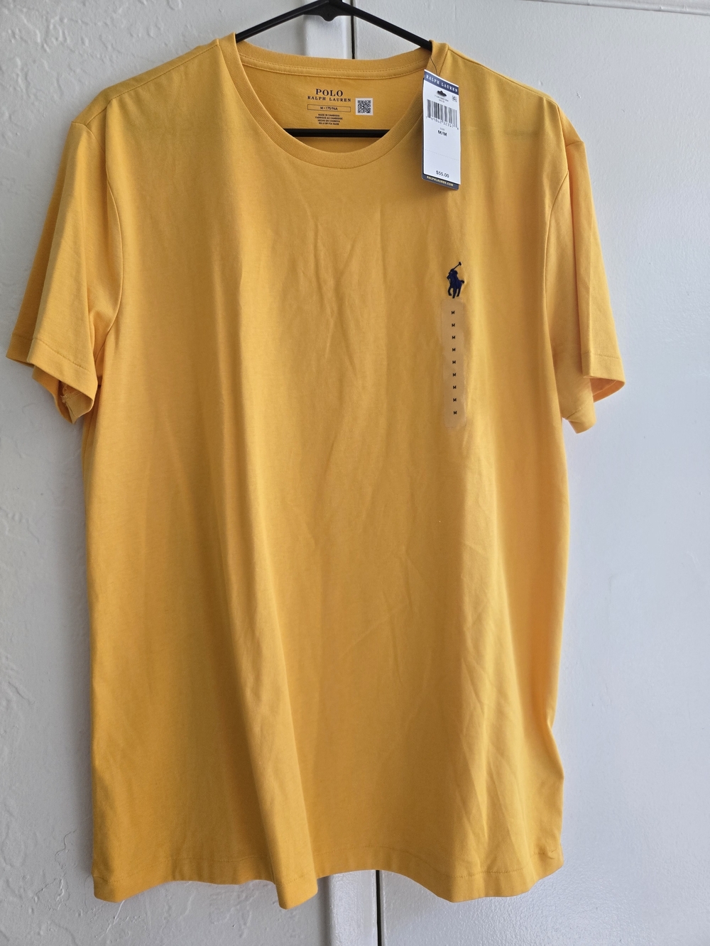 Polo by Ralph Lauren Men's Yellow Crewneck T-Shirt